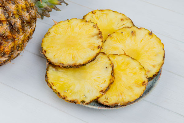 piña cortandoce para preparar en almíbar